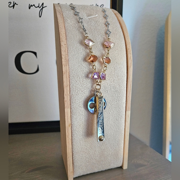 Handmade Mixed Metals Gold & Silver Necklace - Picture 2 of 3